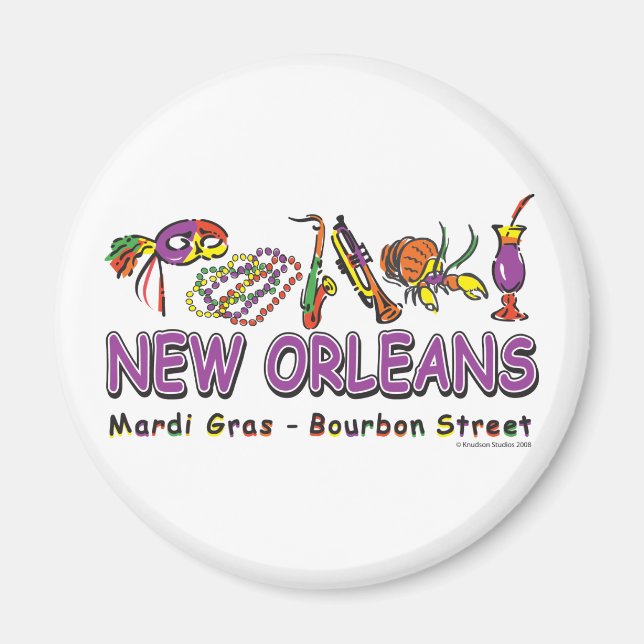 Íman Nova Orleans-Divertida- (Frente)