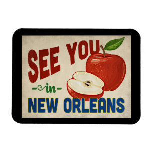 Íman Nova Orleans Louisiana Apple - Viagens vintage