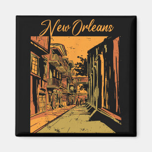 Íman Nova Orleans Louisiana Lembrança Rua Bourbon