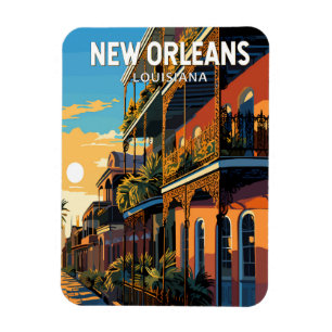 Íman Nova Orleans Louisiana Viagem Arte Vintage
