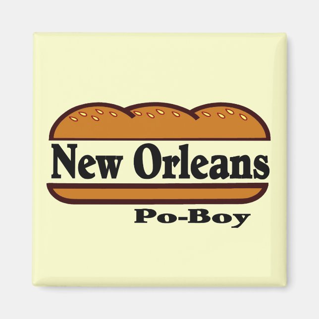Íman Nova Orleans Po Boy (Frente)