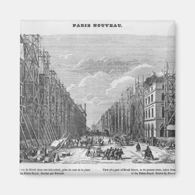 Íman Nova Paris, vista de uma parte da rua Rivoli (Frente)