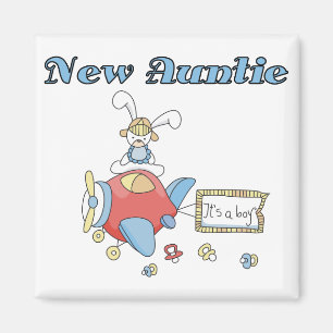 Íman Nova tia - Camisetas e presentes de avião