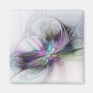 Íman Nova Vida, Arte Fantasia Abstrata Colorida Fractal