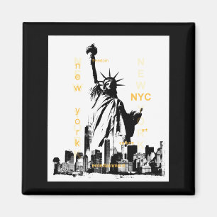 Íman Nova York Brooklyn Ponte Estátua da Liberdade Masc