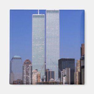 Íman Nova York, EUA. Torres gêmeas do famoso mundo