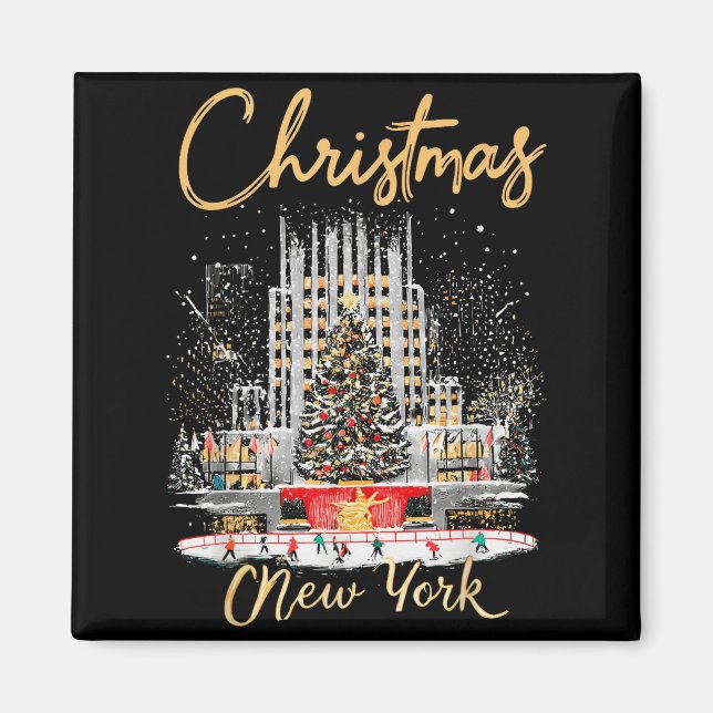 Íman Nova York Ny Viagem de Natal para Meninas Correspo (Frente)