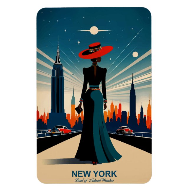Íman Nova York: Terra dos Maravilhas Naturais Flexível (Vertical)