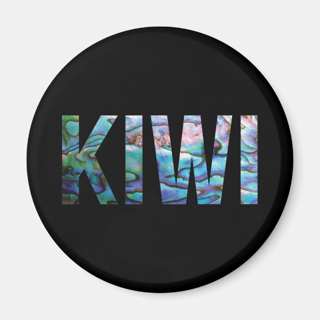 ÍMAN NOVA ZEALAND KIWI SIMPLES PAUA (Frente)