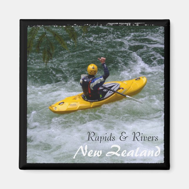 Íman Nova Zelândia, Rapids & Rivers Adrenaline (Magnet) (Frente)