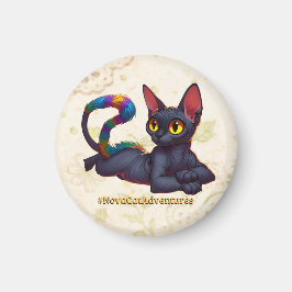 Íman Novas Aventuras de Gato – Gato Preto Inspirado no 