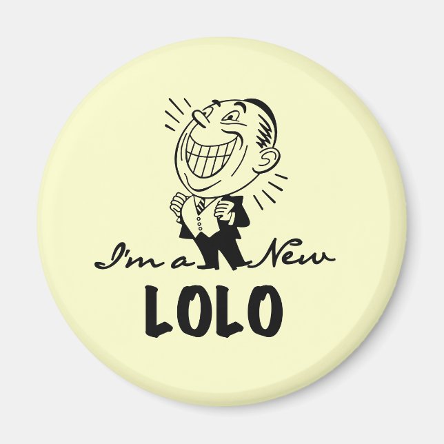 Íman Novas camisetas e presentes do Lolo sorridentes (Frente)