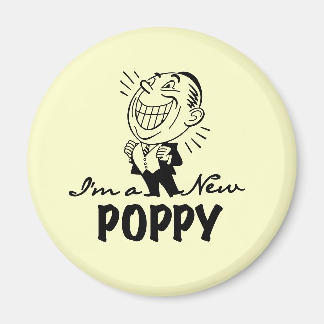 Íman Novas camisetas e presentes sorridentes (Frente)