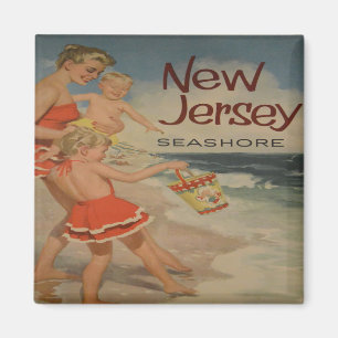 Íman novas férias turísticas de jersey shore vintage
