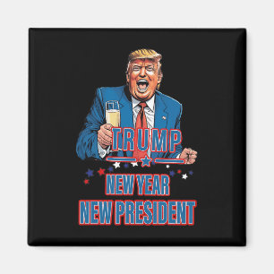 Íman Novo Ano Novo Presidente Funny Trump 2025 Tome Ame