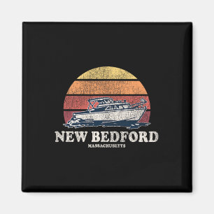 Íman Novo Bedford Ma Barcos Antigos 70s Retro Desenho d