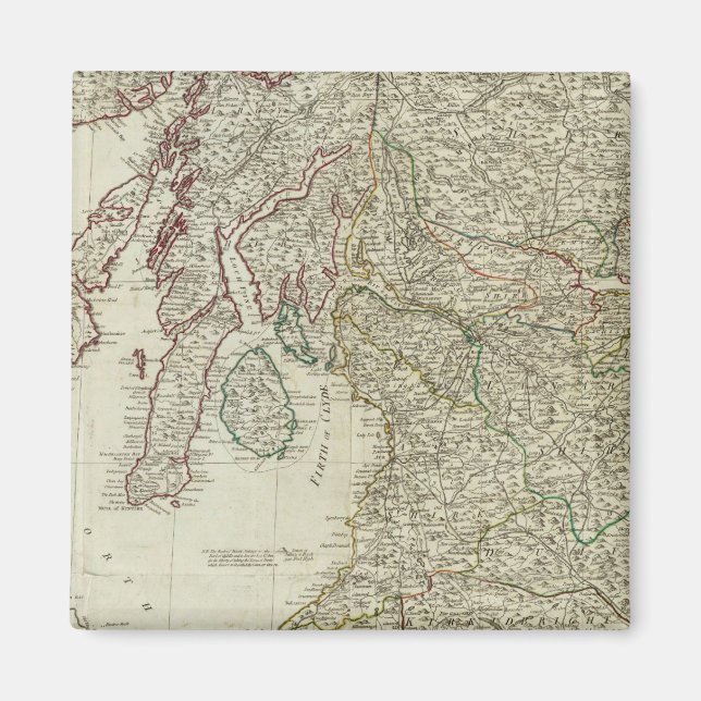 Íman Novo e correto mapa da Escócia (Frente)