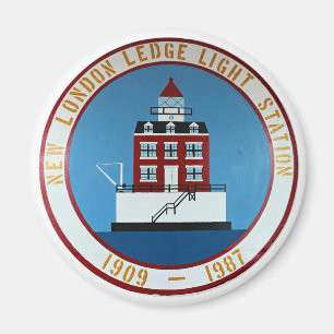 Íman Novo farol de Londres, CT Round Magnet