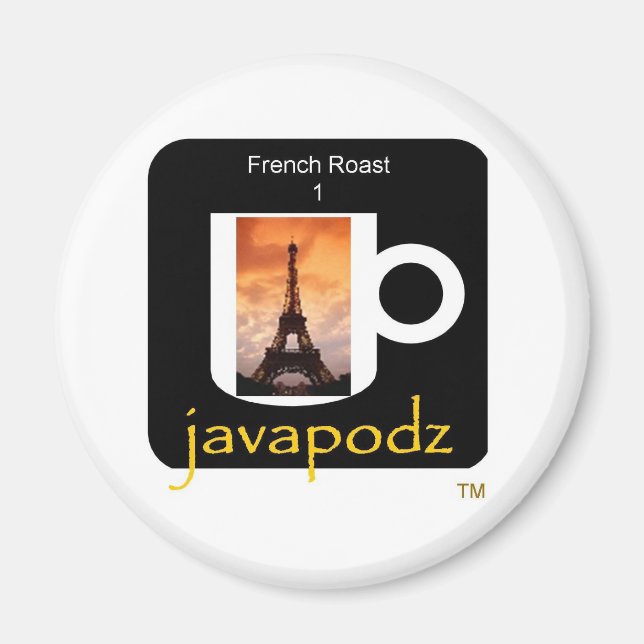 Íman Novo JavaPodz Roast Magnet Francês (Frente)