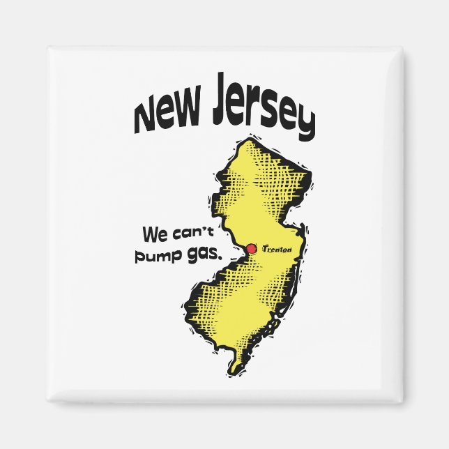 Íman Novo Jersey NJ US Motto ~ Não Podemos Bombardear G (Frente)