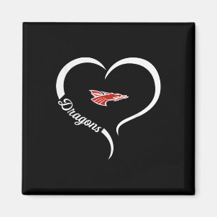 Íman Novo logotipo da Palestina Dragões Half Heart Slog