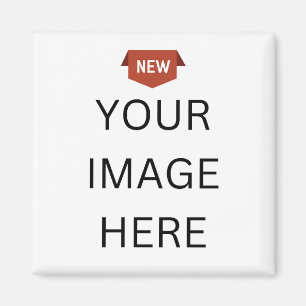 Íman NOVO! Magnet Quadrado - 2 Polegadas - Personalizad