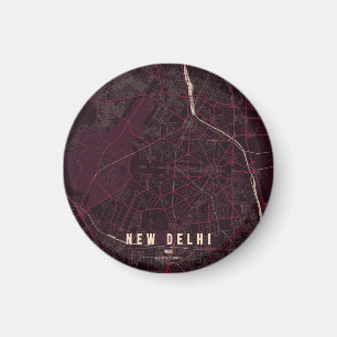 Íman Novo Mapa da Cidade de Nova Deli Índia 