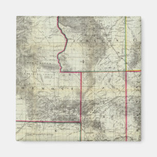 Íman Novo Mapa de Holt, Wyoming