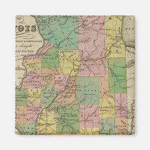 Íman Novo Mapa De Illinois