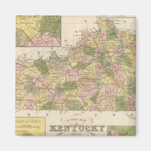 Íman Novo Mapa Do Kentucky 2