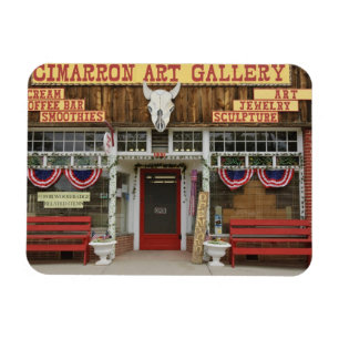 Íman Novo México, Cimarron. Galeria de arte Cimarron, N