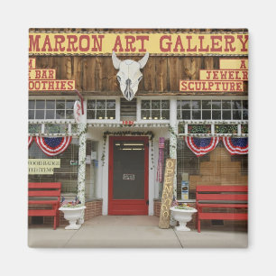 Íman Novo México, Cimarron. Galeria de arte Cimarron, N