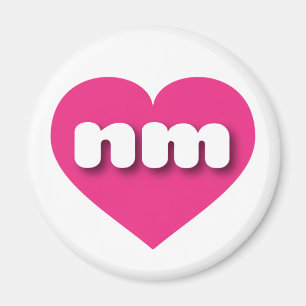 Íman Novo México Coração Rosa Quente - Amor