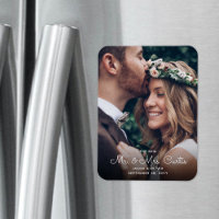 Novo Sr & Sra Recém-Casados Foto Chique Lembrança