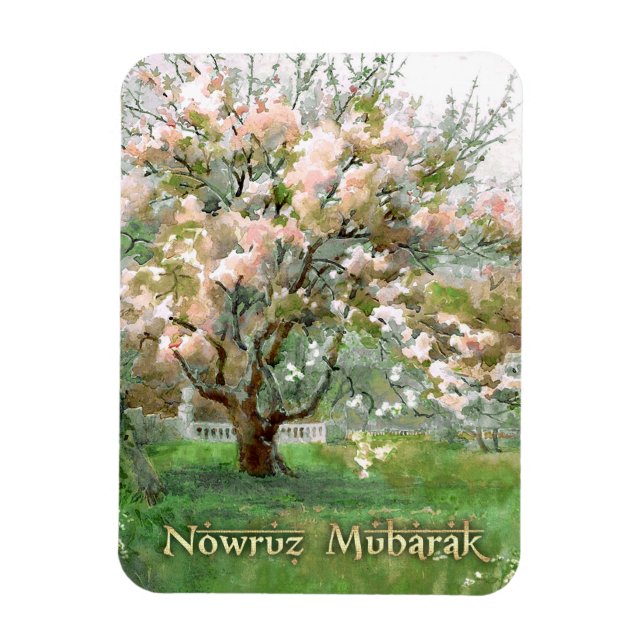 Íman Nowruz Mubarak. Belas Arte de Ano Novo Persa (Vertical)