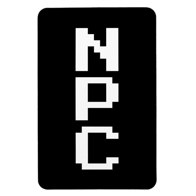 Íman NPC - Caractere Não Reproduzível (Vertical)