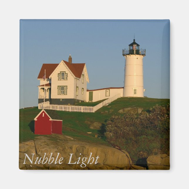 Íman Nubble Light, York, Maine Magnet (Frente)