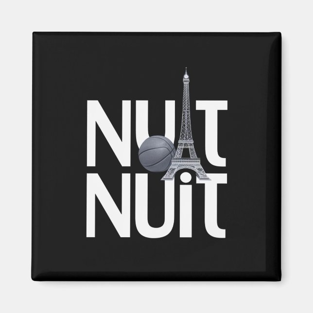 Íman Nuit Nuit Basball Night Word Torre Paris (Frente)
