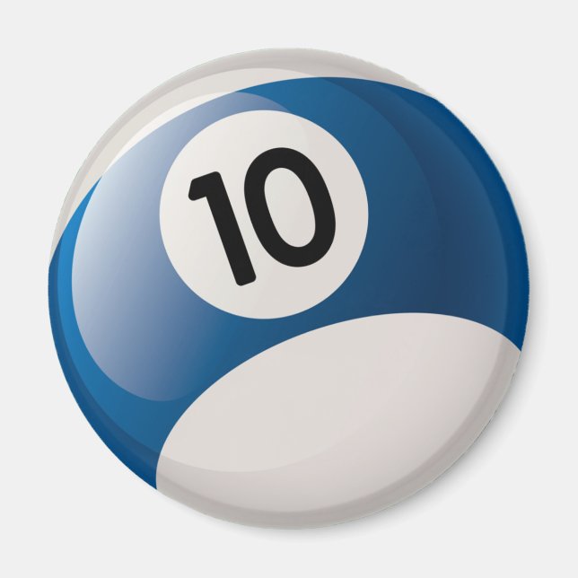 ÍMAN NÚMERO 10 BILLIARDS BALL (Frente)