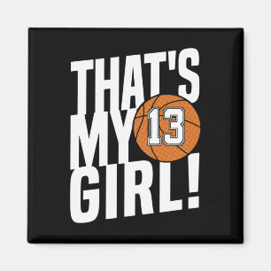 Íman Número 13 É a minha garota nº 13 Bysketbyll mãe