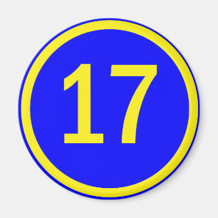 Íman número 17 em círculo