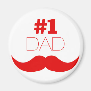 Íman Número 1 - Pai Red Mustache - Número um