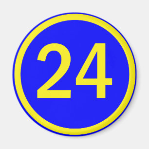Íman número 24 em círculo