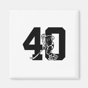 Íman Número 40 Anos Hóquei no Gelo Aniversário de 40 an