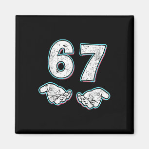 Íman Número 67 Correspondente Seis Sete 6 7 Meme 6-7 Di