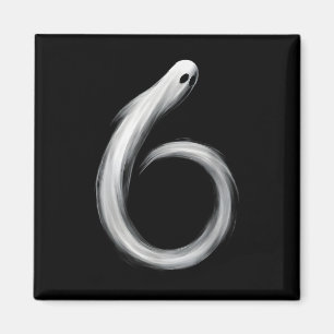 Íman Número 6 Fantasma Divertido Seis Sete 67 Meme de H