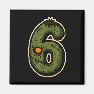 Íman Número 6 Monstro 67 Meme Casal Combinando Hallowee