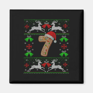 Íman Número 7 67 Meme Camisola de Natal Feia Engraçada
