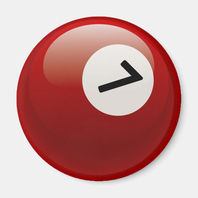 ÍMAN NÚMERO 7 BILLIARDS BALL (Frente)