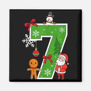 Íman Número 7 Fantasia de Natal do Meme 67 Corresponden